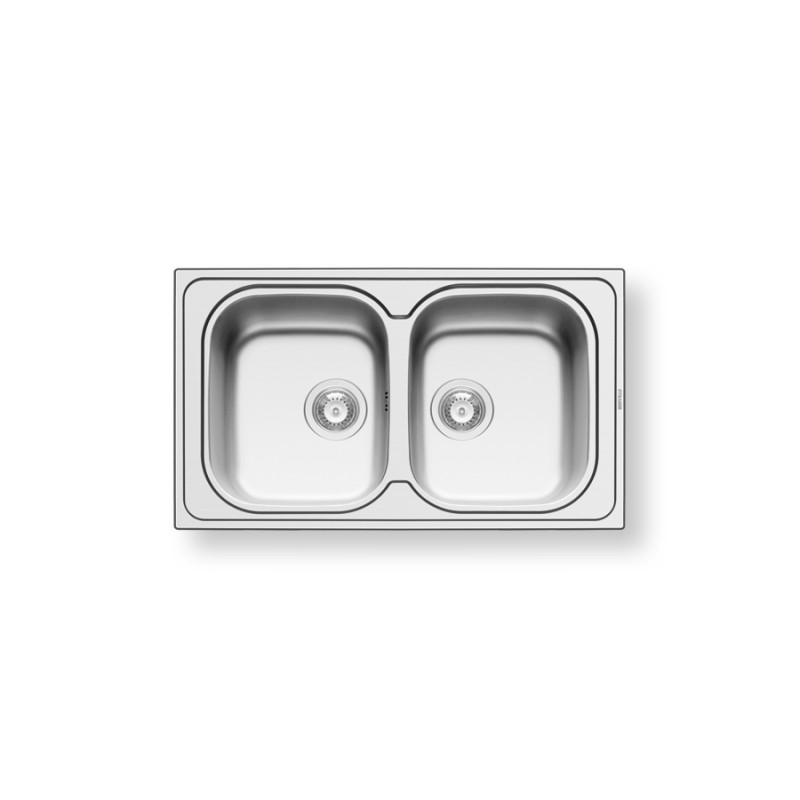 Pyramis Νεροχύτης Ένθετος Σαγρέ Amaltia (86X50) 2B 107121201