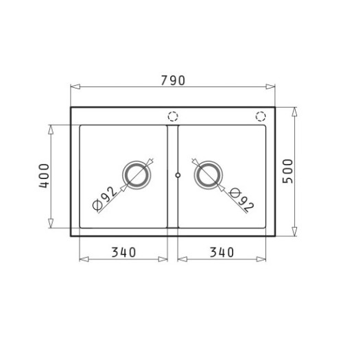 Pyramis Νεροχύτης Ένθετος Snow Pyragranite Alazia (79X50) 2B 079810911