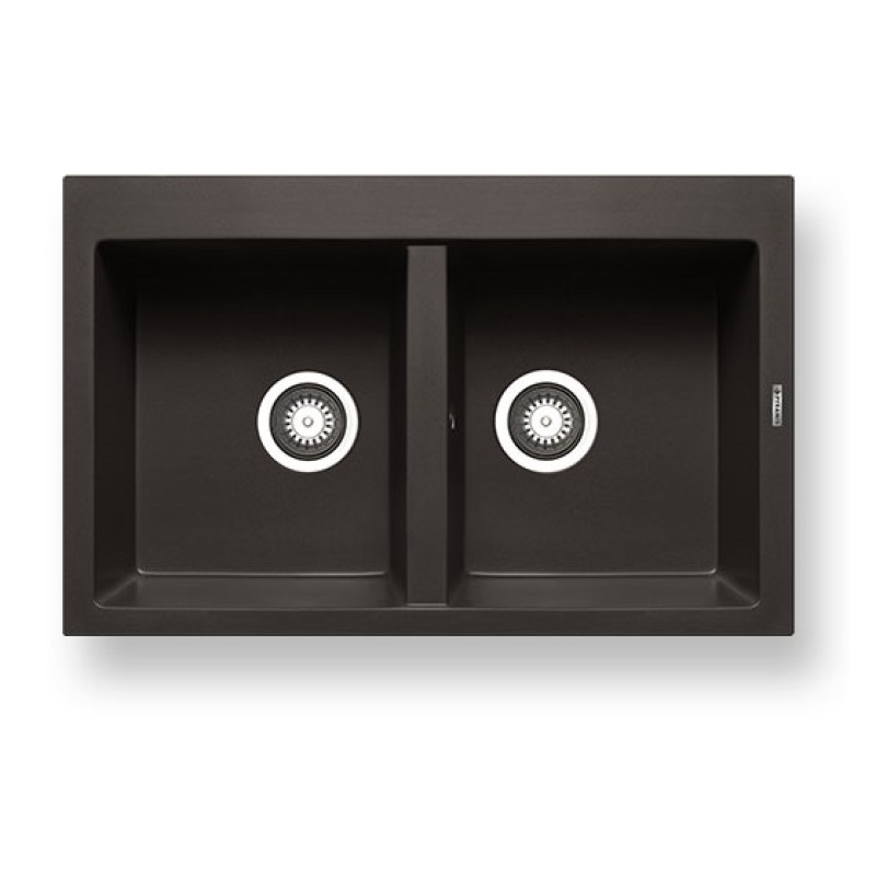 Pyramis Νεροχύτης Ένθετος Carbon Pyragranite Alazia (79X50) 2B 079811011