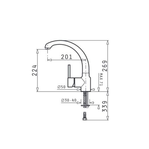 Pyramis Μπαταρία Κουζίνας Classic Armonica 095151001