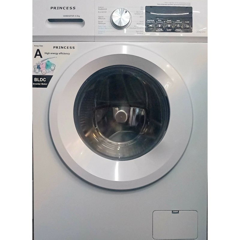 Princess Πλυντήριο Ρούχων WMBA6PAR 6kg 1000 Στροφών Slim