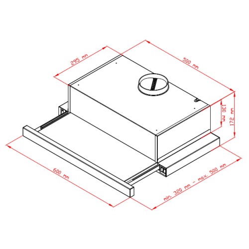 Maidtec by Pyramis Απορροφητήρας Συρόμενος 7012MT Inox (60cm)