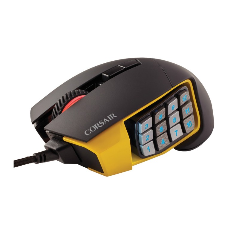 Corsair Gaming Mouse Scimitar Black/Yellow (CH-9304011-EU)
