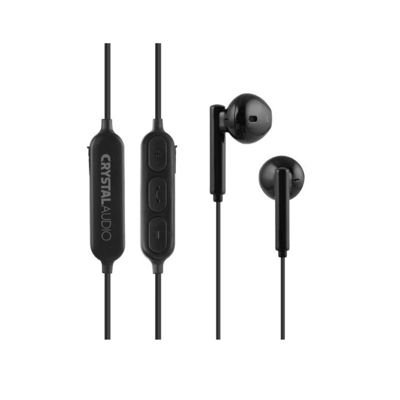 Crystal Audio Ακουστικά In-Ear Bluetooth Handsfree BIE-02-K Black (381420)