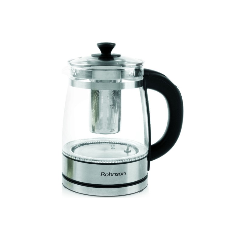 Rohnson Βραστήρας-Τσαγιέρα R-7610 1.7lt 2200W Ασημί