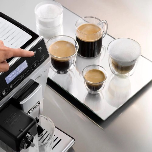 Delonghi Καφετιέρα Espresso Autentica Etam 29.660.SB με Ενσωματωμένο Μύλο Αλεσης 1450W Πίεσης 15bar Ασημί 