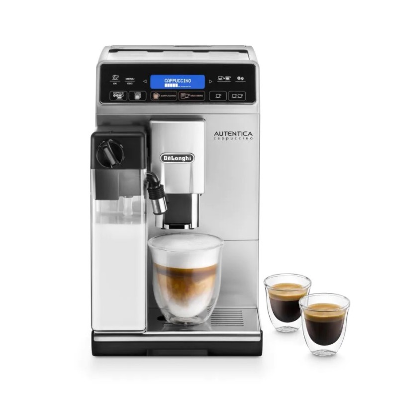 Delonghi Καφετιέρα Espresso Autentica Etam 29.660.SB με Ενσωματωμένο Μύλο Αλεσης 1450W Πίεσης 15bar Ασημί 