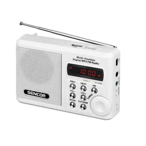Sencor Ραδιόφωνο Φορητό SRD 215 W White
