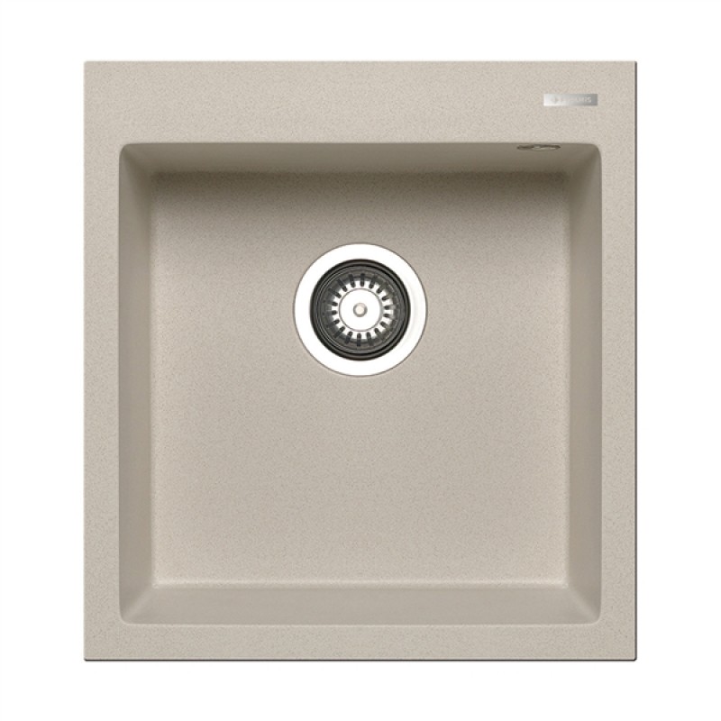 Pyramis Νεροχύτης Ένθετος Pyragranite Istros 1B 46x50 Beige (070043911)