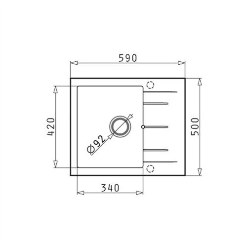 Pyramis Νεροχύτης Pyragranite Alazia 1B 1D 59x50 Beige (079809211)