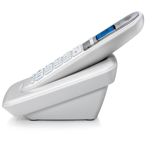 Motorola Ασύρματο Τηλέφωνο S3001 WHITE (Ελληνικό Μενού) Συμβατό με Ακουστικά Βαρηκοΐας (14587-9273)