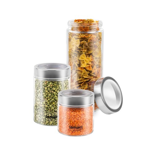 Lamart Σετ 3 Γυάλινων Βάζων LT6010