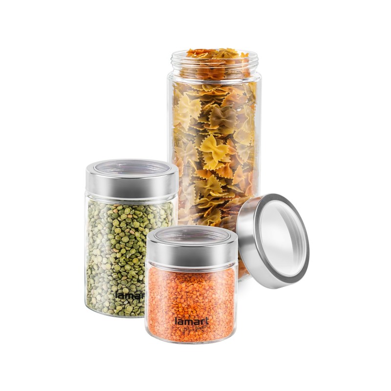 Lamart Σετ 3 Γυάλινων Βάζων LT6010