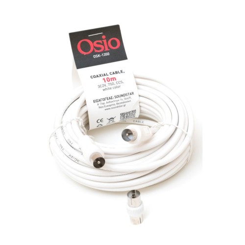 Osio Ομοαξονικό Καλώδιο Κεραίας Αρσενικό σε Θηλυκό OSK-1350 10 m