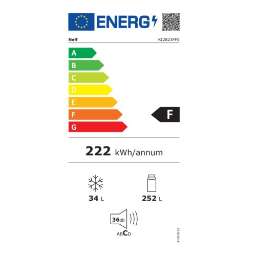 Neff Ψυγείο Μονόπορτο Εντοιχιζόμενο KI2823FF0 286lt