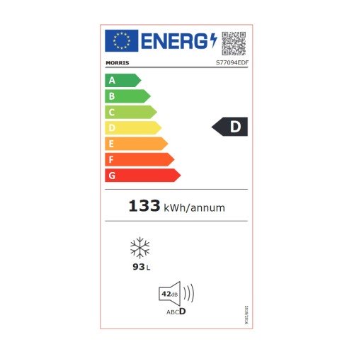 Morris Καταψύκτης Μπαούλο S77094EDF 93Lt Silver
