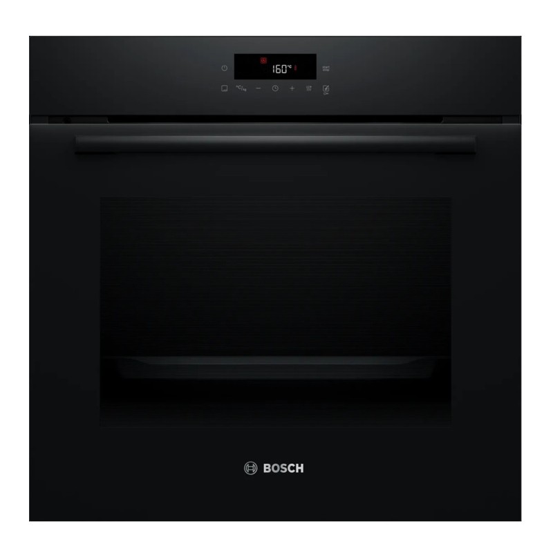 Bosch Εντοιχιζόμενος Φούρνος Ανω πάγκου HBA572BB4 με Πυρόλυση Μαύρος 71Lt A+