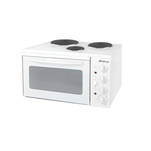 Fancy  Ηλεκτρικό Φουρνάκι 3 εστιών (0001) Λευκό