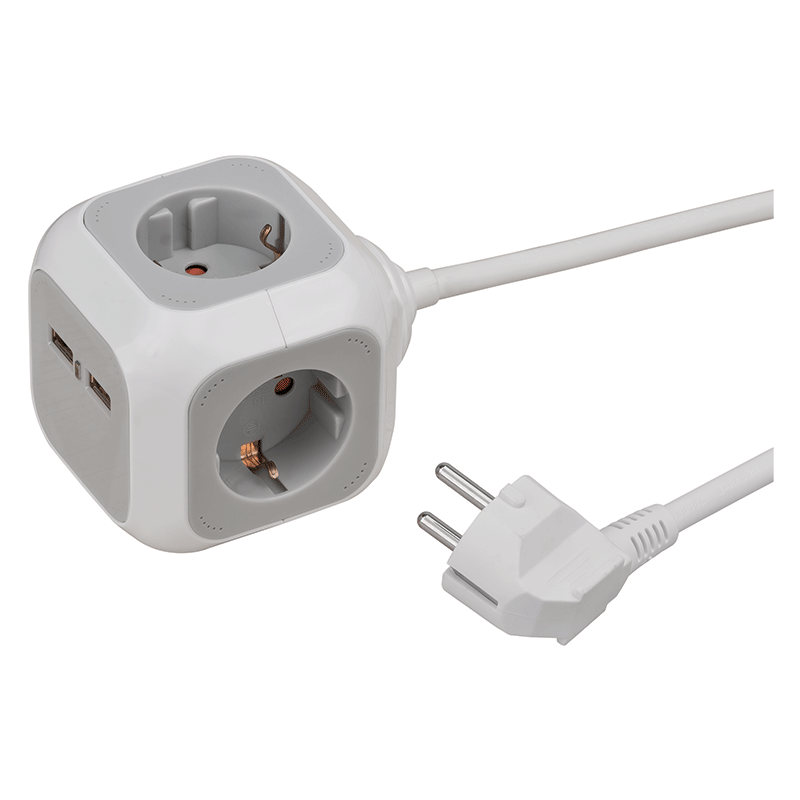 Brennenstuhl Πολύπριζο 4 Θέσεων και 2 Θύρες USB BCR1025