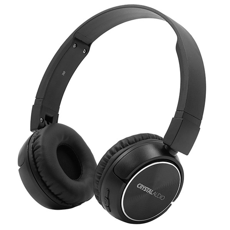 Crystal Audio Headphones Ασύρματα On Ear BT4-K Μαύρα