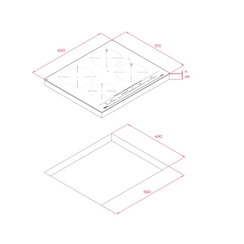 Teka Αυτόνομη Επαγωγική Εστία IZC 64630 Stone Grey (60cm)