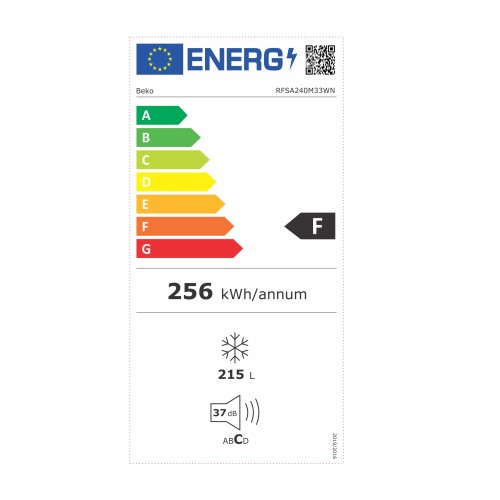 Beko Κάθετος Καταψύκτης RFSA240M33WN (215Lt)