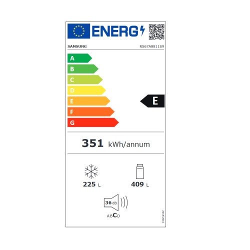 Samsung Ψυγείο Ντουλάπα RS67A8811S9 