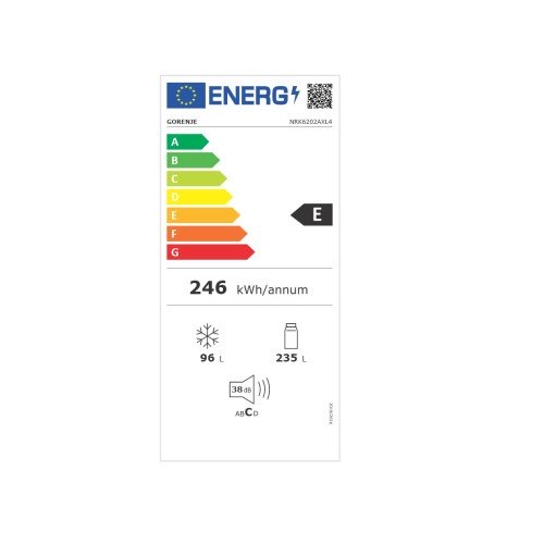 Gorenje Ψυγειοκαταψύκτης NRK6202AXL4 NoFrost 331Lt Inox