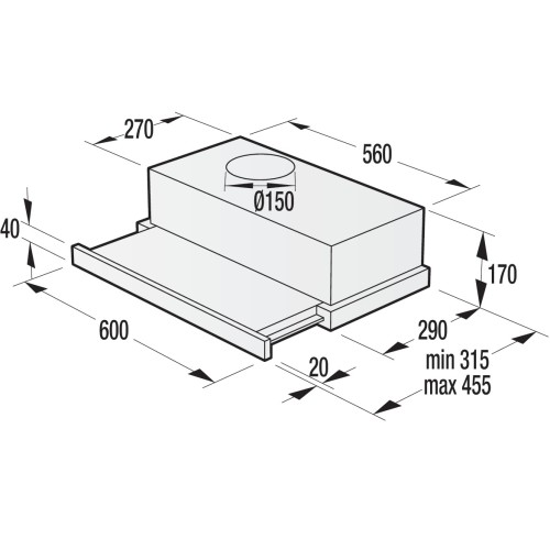 Gorenje Απορροφητήρας Συρόμενος BHP62CLI (731612) 60cm