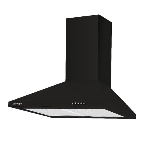 Gruppe Απορροφητήρας Τζάκι Ombrello S-1001D-Α01-M13-900 Black 90cm