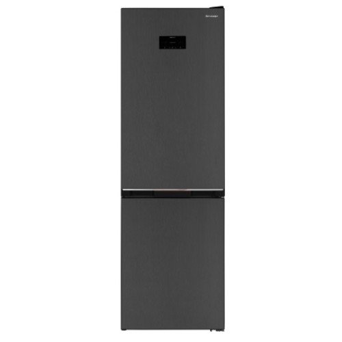 Sharp Ψυγειοκαταψύκτης SJ-BA10DHXAD NoFrost 331lt Dark Inox