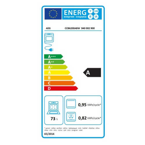 AEG Κεραμική Κουζίνα CCB6200ABW