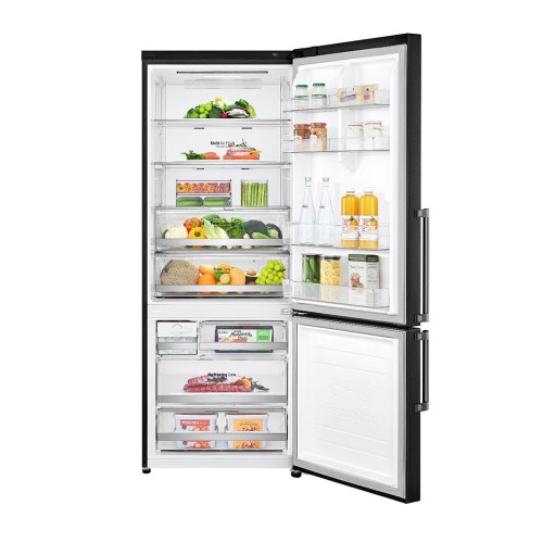 LG Ψυγειοκαταψύκτης GBB569MCAMB Total No Frost 451lt Matte Black Steel