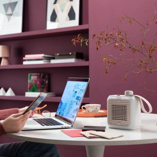 Delonghi Αερόθερμο Κεραμικό Capsule Desk HFX10B03.PK