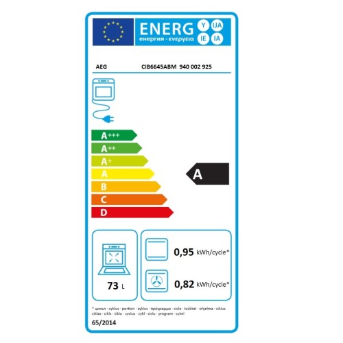 AEG Κουζίνα Επαγωγική CIB6645ABM