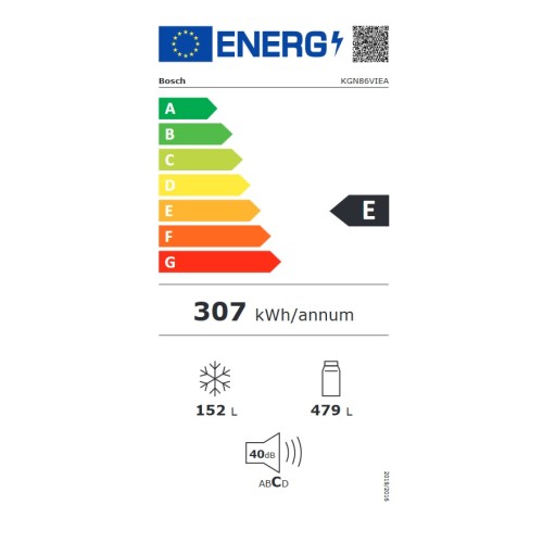 Bosch Ψυγειοκαταψύκτης KGN86VIEA Full NoFrost 631lt Inox