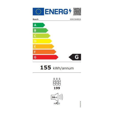 Bosch Συντηρητής Κρασιών KWK36ABGA 199 Φιαλών