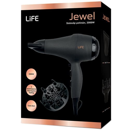 Life Σεσουάρ Μαλλιών Jewel HD-001 2000W