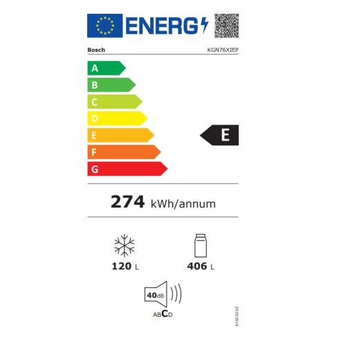 Bosch Ψυγειοκαταψύκτης KGN76XIEP Full NoFrost 526Lt Inox