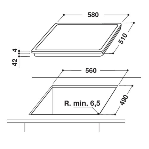 Indesit Σετ Φούρνος IFW 6834 IX + Εστία RI 261 X