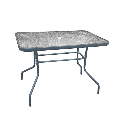 Bormann Τραπέζι Κήπου Μεταλλικό BSP1135 με γυάλινη επιφάνεια