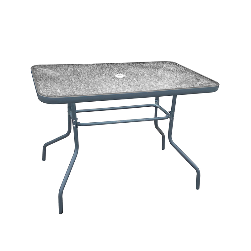 Bormann Τραπέζι Κήπου Μεταλλικό BSP1135 με γυάλινη επιφάνεια