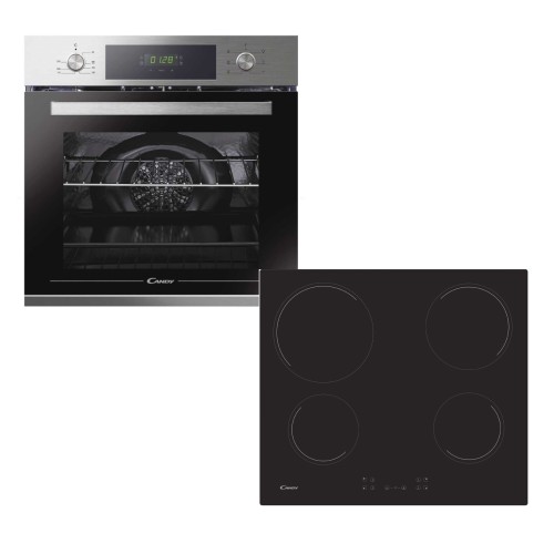 Candy Σετ Φούρνος Ανω Πάγκου FCT615XL + Εστία Κεραμική CH64 CCB + 8 Χρονια Εγγύηση στα Ανταλλακτικά
