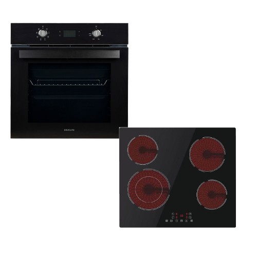 Davoline Σετ Φούρνος Ανω Πάγκου DSBO 8004 + Εστία Κεραμική BVC 6005
