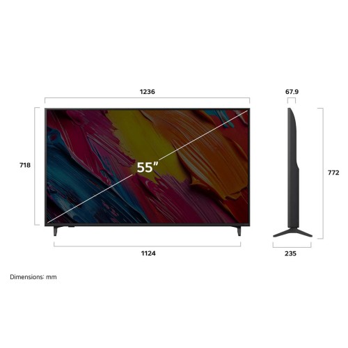 LG Τηλεόραση Smart 55QNED70A6A QNED AI 4K 55΄΄