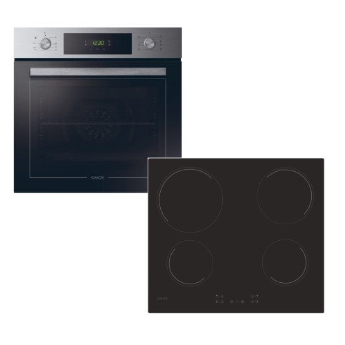 Candy Σετ Εντοιχιζόμενος Φούρνος PCT25CX + Εστία Αυτόνομη Κεραμική CH64CCB