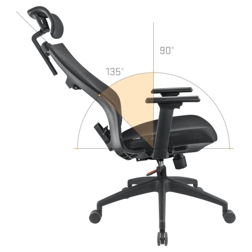 Yenkee Καρέκλα Γραφείου Fishbone YGC 500BK