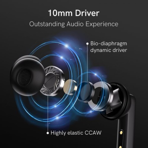 QCY  Ακουστικά Bluetooth T13 ANC True Wireless Black