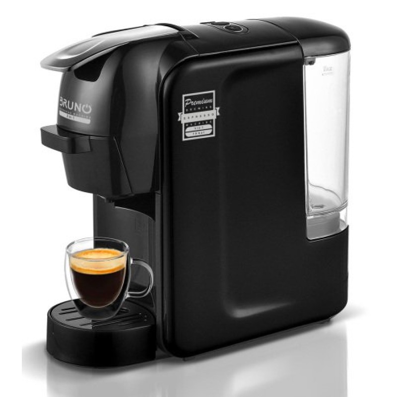 Bruno Μηχανή Espresso BRN-0124 3 σε 1  Nespresso/Dolce Gusto/Καφέ σε Σκόνη Πίεσης 19bar 1450W Μαύρη