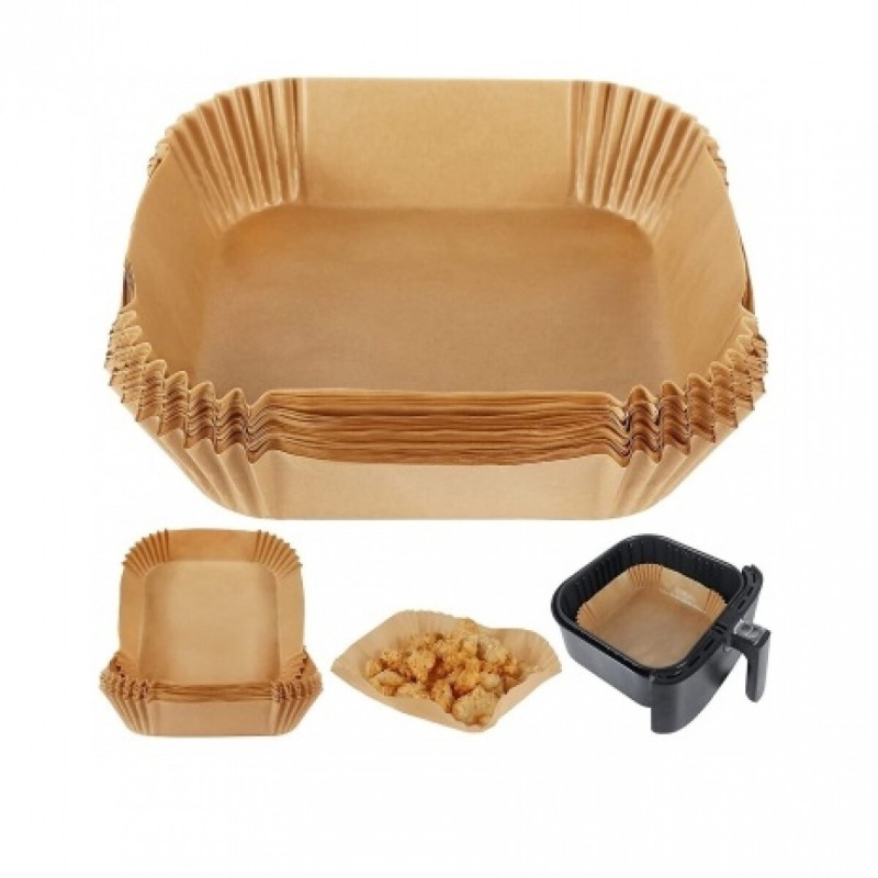 Rohnson Αντικολλητικό Χαρτί για φριτέζες αέρος AF01D 50τμχ. 20x20εκ